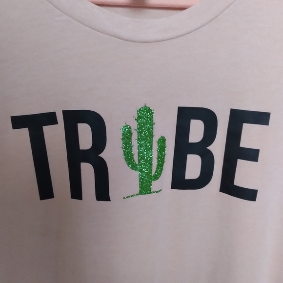 Bella Canvas Oversized Light Pink Cactus Short Sleeve Graphic Tee Shirt Size XL - Picture 5 of 9